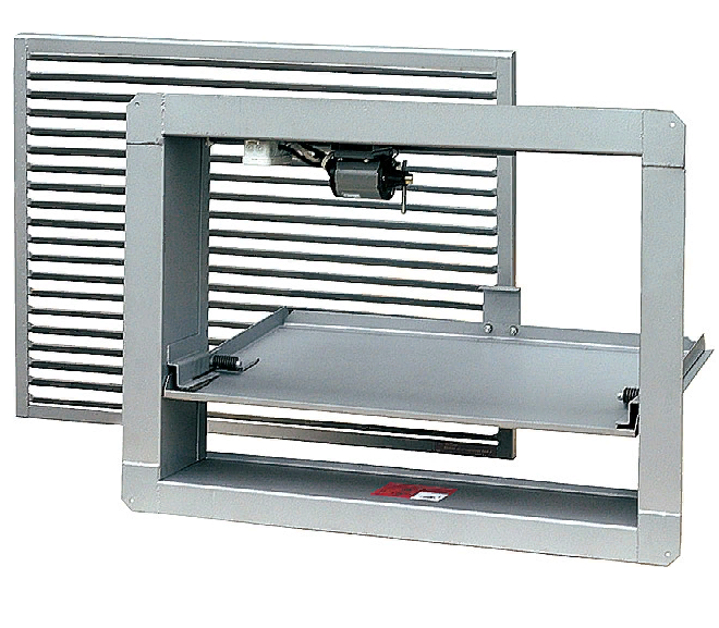 Вид противодымного клапана