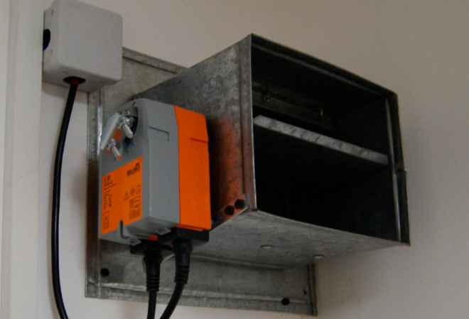 Заслонка с электроприводом