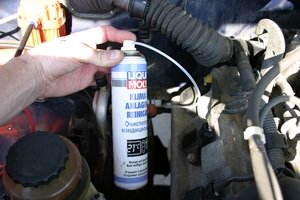 Обработка кондиционера автомобиля Liqui Moly
