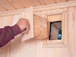 Отверстия для вентиляции в парилке