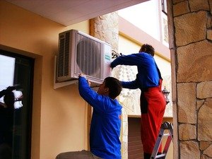 Снятие наружного блока кондиционера