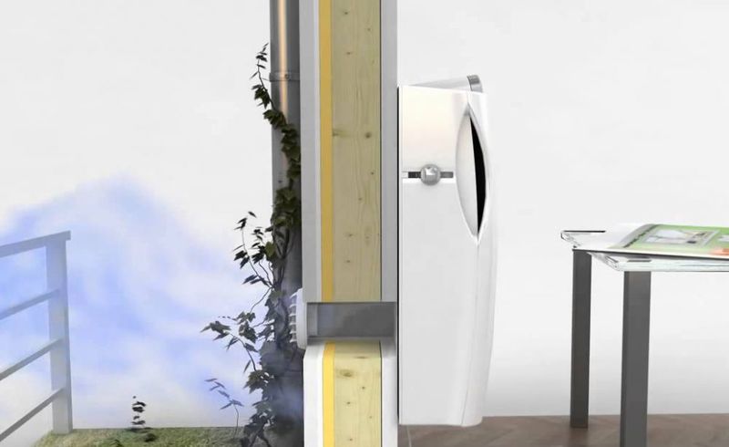 Установка бытового прибора проветривателя