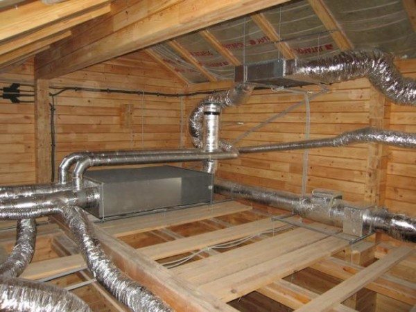 Вентиляционные каналы с рекуперационной установкой