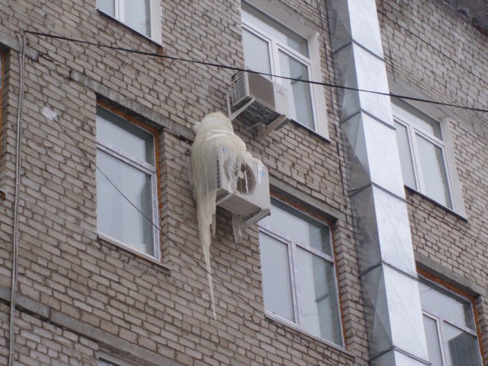 Работа кондиционера зимой